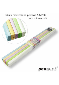 Bibuła marszczona perłowa 50x200 (5szt)