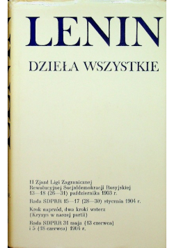 Lenin dzieła wszystkie tom 8