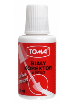 Korektor w płynie 20ml gąbka (10szt) TOMA
