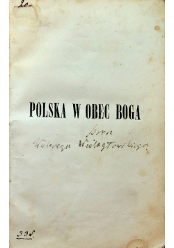 Polska w obec Boga 1846 r.
