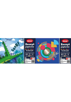 Zeszyt papierów kolor. kredowanych A5/8K (10szt)