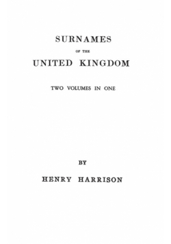 Surnames of the United Kingdom