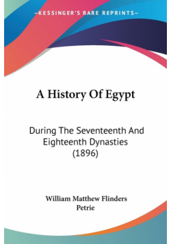 A History Of Egypt