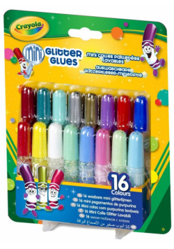 Mini kleje brokatowe 16 sztuk CRAYOLA