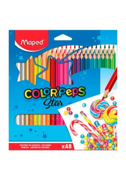 Kredki Colorpeps trójkątne 48 kolorów MAPED