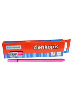 Cienkopis 0,4mm różowy (10szt)