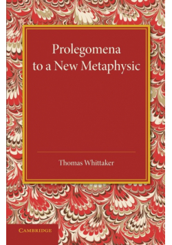 Prolegomena to a New Metaphysic
