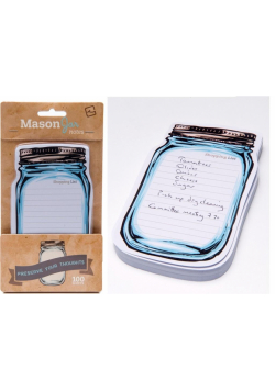 MasonJar Notes słoik lista zakupów