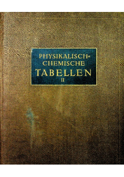 Physikalisch chemische tabelle 1923 r.