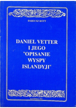 Daniel Vetter i jego Opisanie wyspy Islandyji