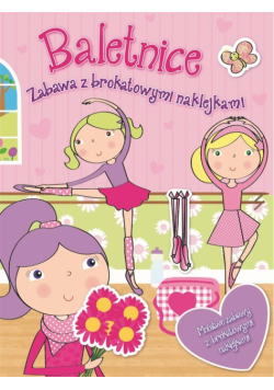 Zabawa z brokatowymi naklejkami - Baletnice