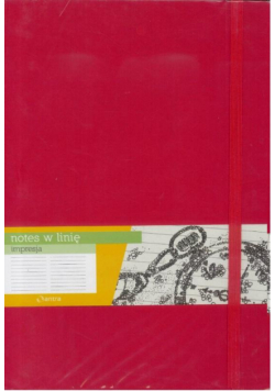 Notes B5 Linia Impresja Czerwony ANTRA