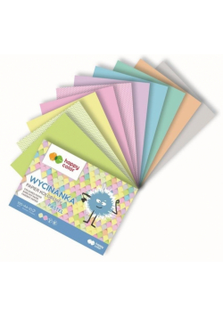 Blok wycinanka Pastel A4/10K 100G HAPPY COLOR
