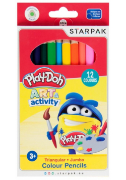 Kredki ołówkowe Jumbo 12 kolorów Play-Doh