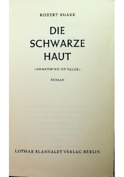 Die schwarze haut