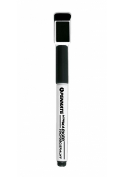 Marker suchościeralny mini czarny (12szt) PENMATE