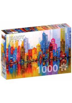 Puzzle 1000 Tęczowe miasto