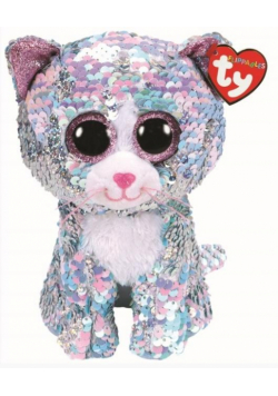 Beanie Boos - Cekinowy Niebieski Kotek 24cm