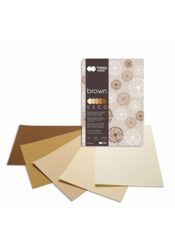 Blok A4/20K Deco Brown 170g HAPPY COLOR