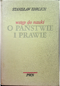 Wstęp do nauki o Państwie i prawie