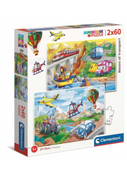 Puzzle 2x60 Super Kolor Means of Transport
