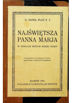 Najświętsza Panna Marja 1934 r.