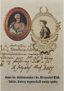 Anna ks Jabłonowska i ks Krzysztof Kluk Ludzie którzy wyprzedzili swoją epokę
