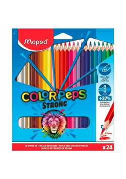 Kredki Colorpeps Strong trójkątne 24 kolory