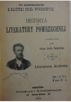 Historya literatury arabskiej, 1901 r .