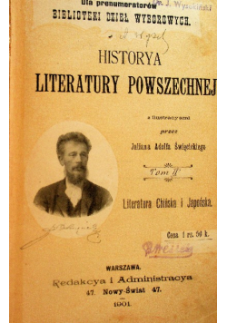 Historya literatury powszechnej  tom II 1901 r.