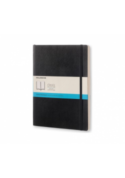 Notes Moleskine XL w kropki czarny
