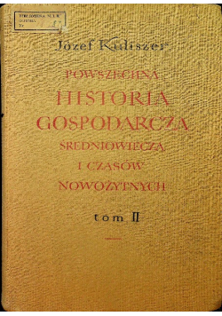 Powszechna historia gospodarcza tom II