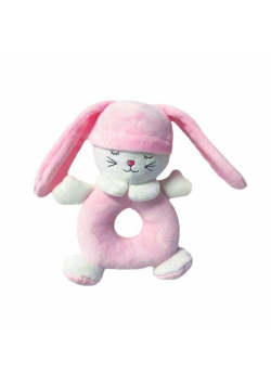 Grzechotka kotek różowy 18cm