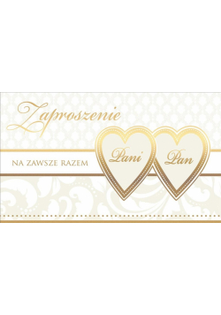 Zaproszenie PMZ-024 Ślub (5 szt.)