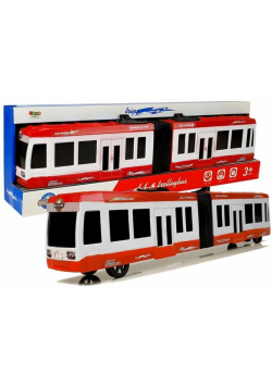 Autobus przegubowy czerwony