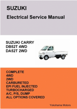 SUZUKI CARRY TRUCK Electrical Service Manual DB52T DA52T
