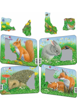 Układanka Zwierzęta leśne Mini