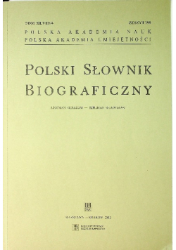 Polski Słownik Biograficzny zeszyt 199