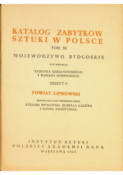 Katalog zabytków sztuki w Polsce tom XI zeszyt 9