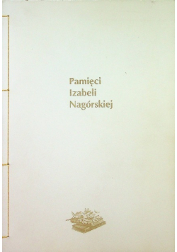 Pamięci Izabeli Nagórskiej