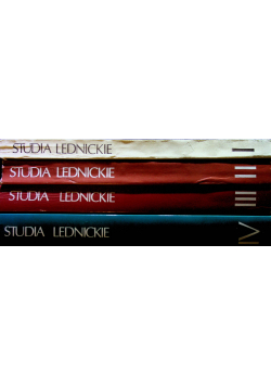Studia lednickie tom 1 do 4