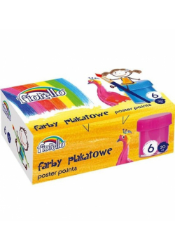 Farby plakatowe Firello 20 ml. 6 kolorów