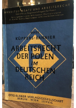Arbeitsrecht der Polen im Deutschen Reich 1942 r.