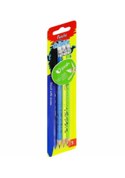 Ołówek z gumką 3 sztuki FIORELLO