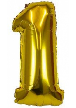 Balon foliowy XXL 1 złoty 61cm