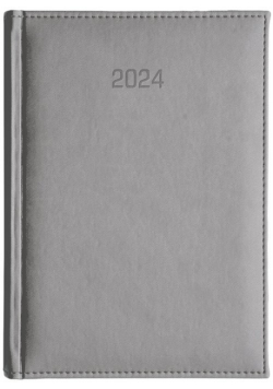Kalendarz 2024 A4 tygodniowy Vivella SZARY