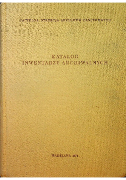 Katalog inwentarzy archiwalnych