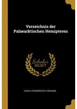 Verzeichnis der Palaearktischen Hemipteren