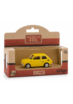 Kolekcja PRL Fiat 126p żółty