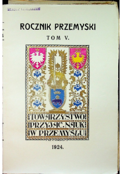 Rocznik Przemyski tom V 1924 r.